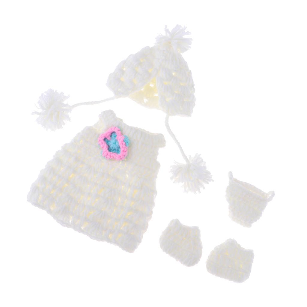 Adorable Reborn Doll Knitted Dress for 30cm Baby Doll Accessories
