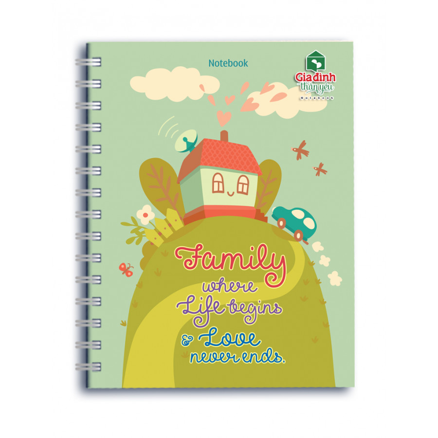 Sổ Lò Xo Notebook - Family Where Life Begins