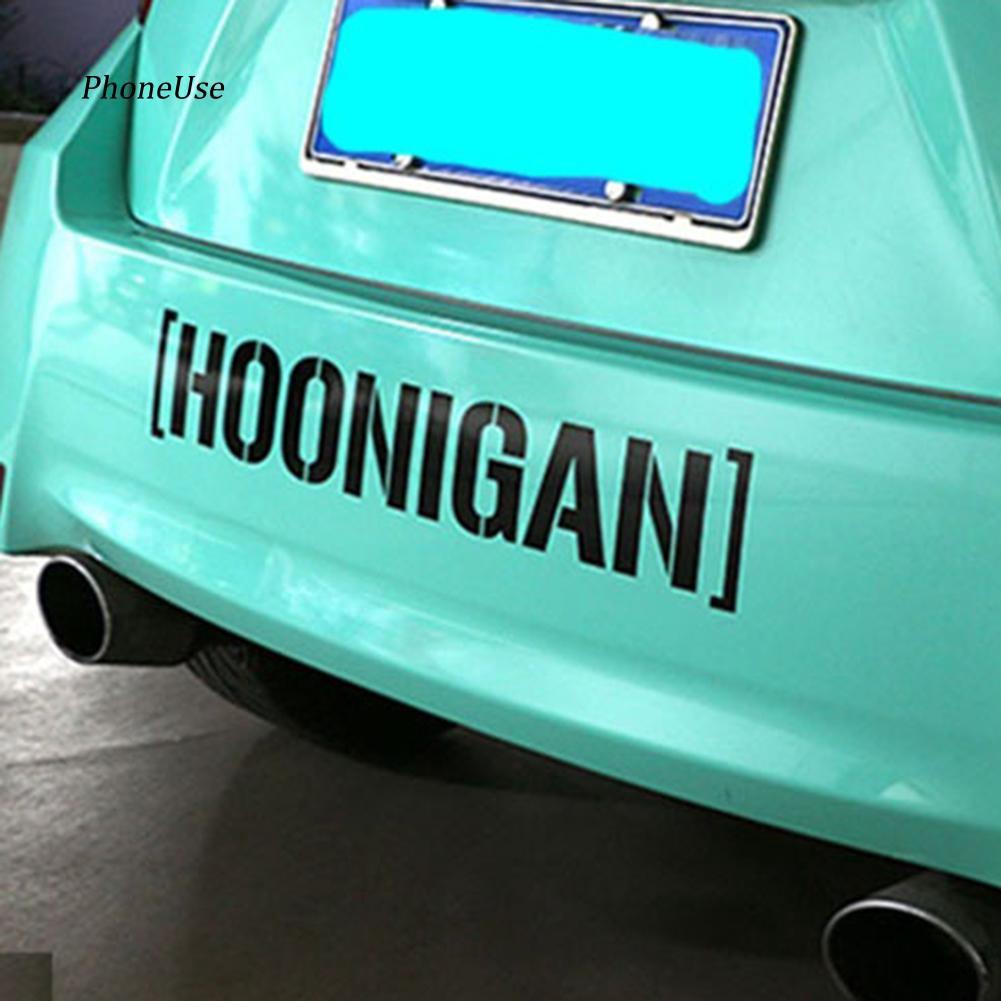 Decal trang trí tường / Xe - Chữ HOONIGAN