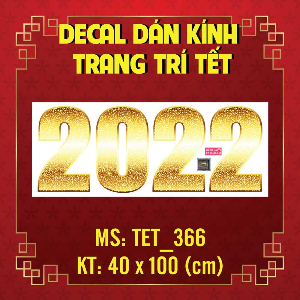 DECAL TRANG TRÍ TẾT NGUYÊN ĐÁN 2022 SỐ 2