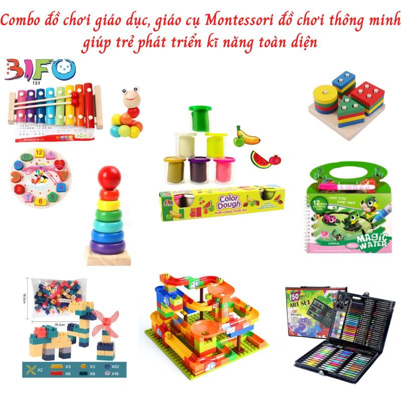 Đồ chơi giáo dục, giáo cụ Montessori đồ chơi thông minh phát triển kĩ năng toàn diện cho trẻ từ 1-7 tuổi