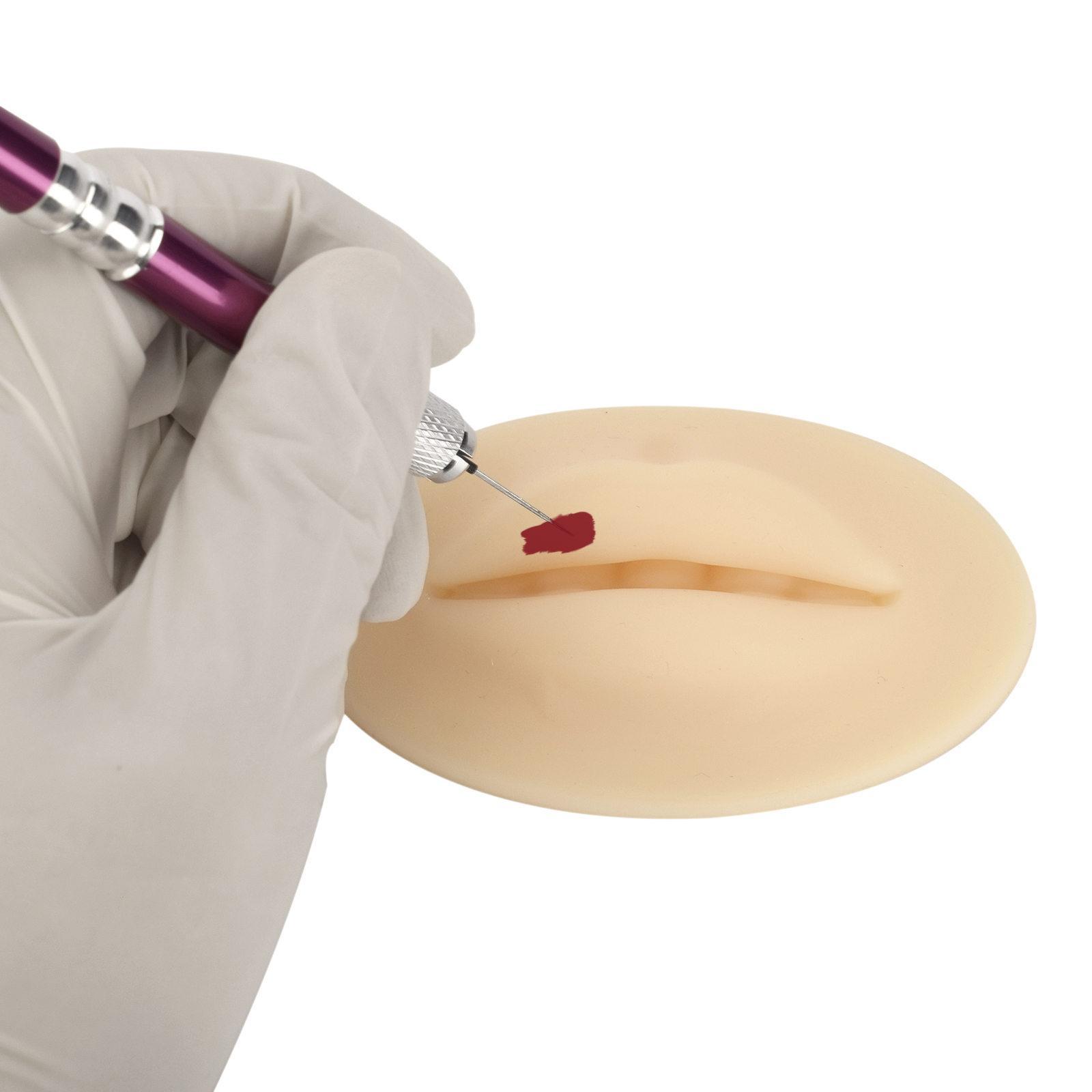 3D Lips Practice Silicone Reusable Fake Skin Multipurpose for Makeup Artists