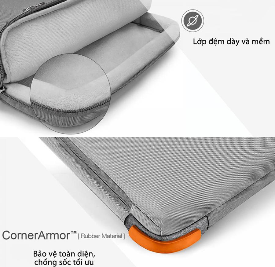 Túi xách chống sốc dành cho MacBook Pro 15” New TOMTOC (USA) Briefcase - Hàng chính hãng