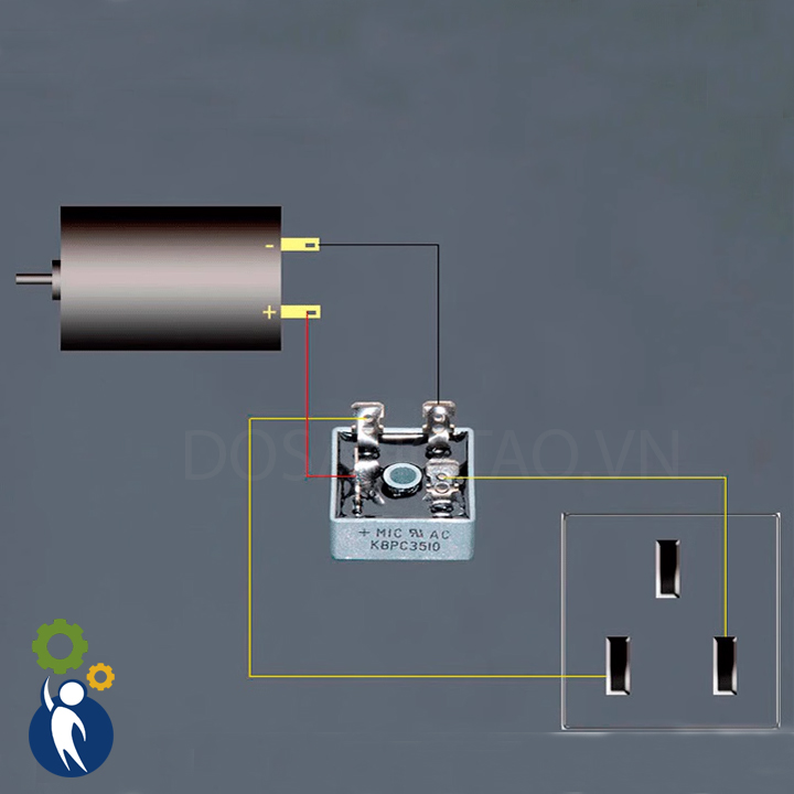 Motor 220V 350W 7000rpm ZORO 77S-RA/CW Tặng Kèm Diot