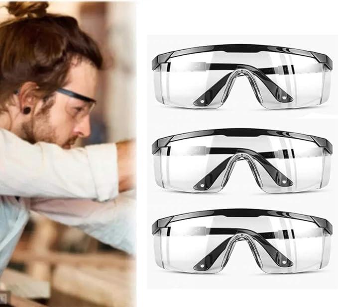3 Kính chống FOG và UV kính bảo vệ và chống trầy xước cho nơi làm việc, xây dựng, DIY, phòng thí nghiệm, hàn, hóa học, sử dụng cá nhân thoải mái để mặc
