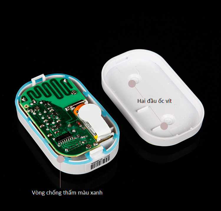 Chuông cửa đôi không dây chống nước cao cấp 9909-2