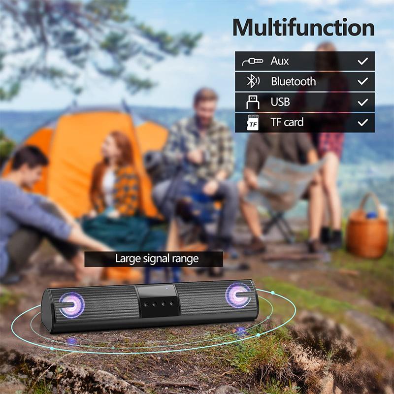 Loa Bluetooth Mini A2,loa không dây loa kép,âm bass mạnh treble rời,hỗ trợ USB thẻ nhớ TF/FM/USB/BT/AUX