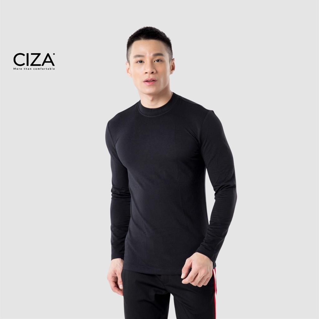 Áo giữ nhiệt body nam CIZA cao cấp thể thao vải heattech cổ tròn giữ ấm công nghệ Nhật Bản size S M L XL ATNS18