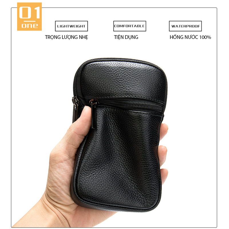 Túi đeo chéo nam DA BÒ THẬT phong cách mới - BEE GEE DCN9210