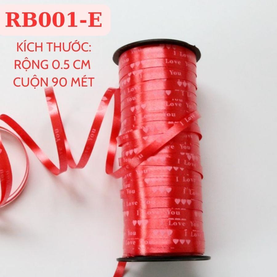 Ruy Băng Caro Phụ Kiện Trang Trí Hộp Quà Bánh Phụ Kiện Tóc May Mặc Handmade RỘNG 0.5 CM CUỘN 90 MÉT - RB001