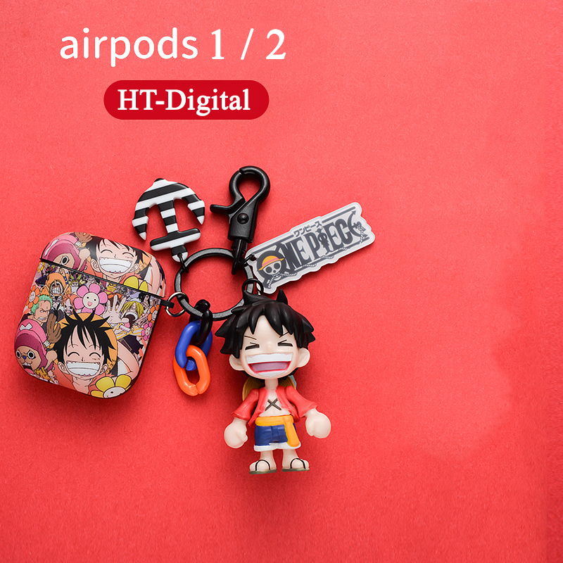 Bao Case Silicon Cho Tai Nghe Apple Airpods 6 món - Hình Monkey D. Luffy One Piece Đảo Hải Tặc