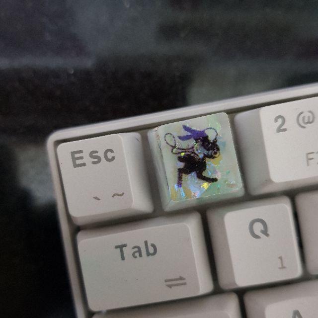 Nút Keycap OEM Profile hàng R4 Resin Keycap - Nút bàn phímThe Rabbit in Wonderland Keycap