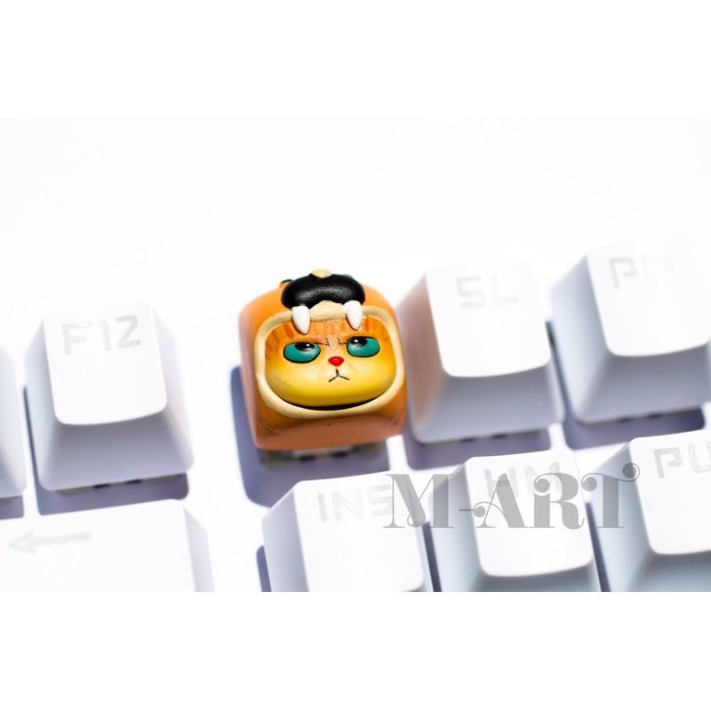 Nút dành cho bàn phím mèo dễ thương và chiếc mũ cún con - Meowy artisan keycaps