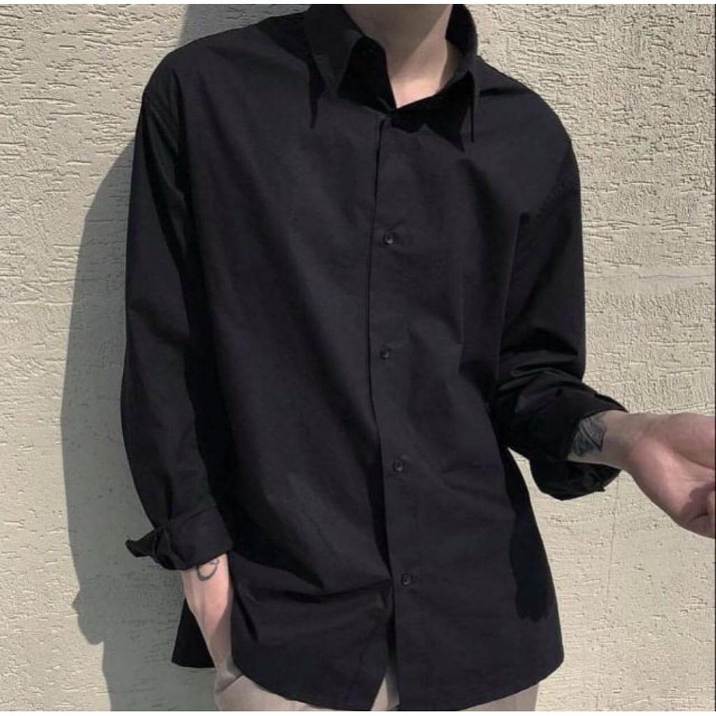 Áo sơ mi nam form rộng phong cách Unisex thời trang