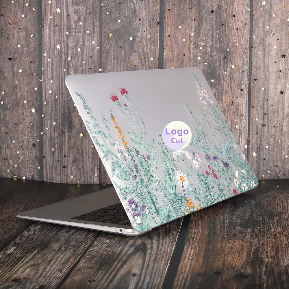 Ốp Cứng Hình Hoa Cho Macbook M1 M2 2022 2021 Air Pro A2681 A2338 M1 A2337 Pro13 14 inch 2021 2020 2019 A2442 A2251 A2289 A1932 A2179