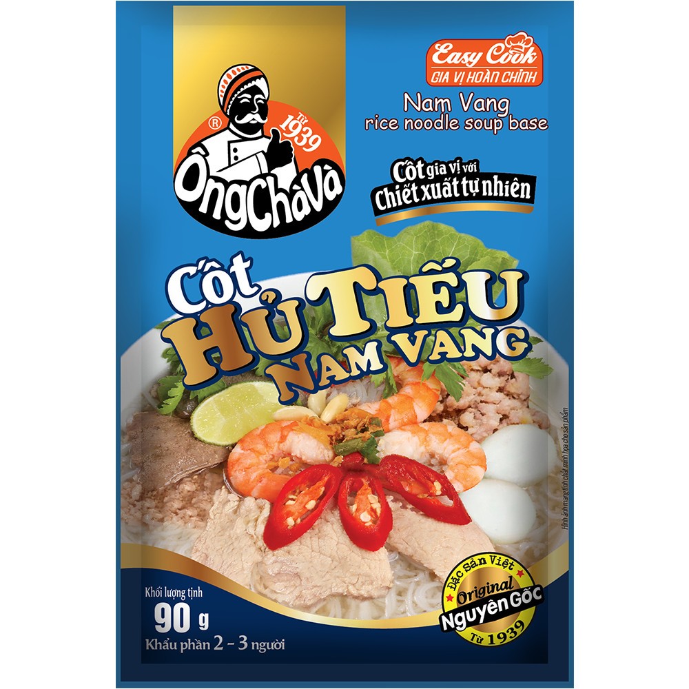 Lốc 15 Gói Cốt Hủ Tiếu Nam Vang Ông Chà Và 90gr (Nam Vang rice noodle soup base)