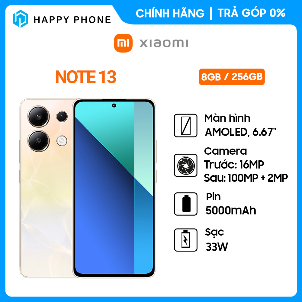 Điện Thoại Xiaomi Redmi Note 13 5G 8GB - 256GB - Hàng chính hãng