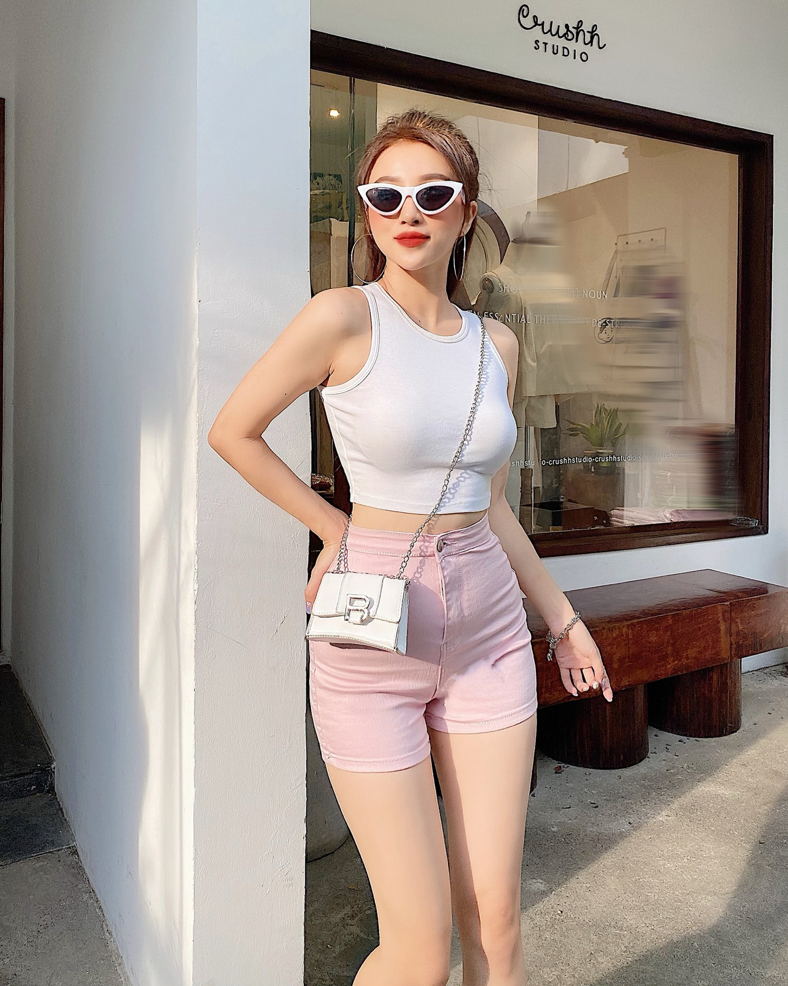 Áo Ba Lỗ Croptop Siêu Cá Tính - THỎ TÂY