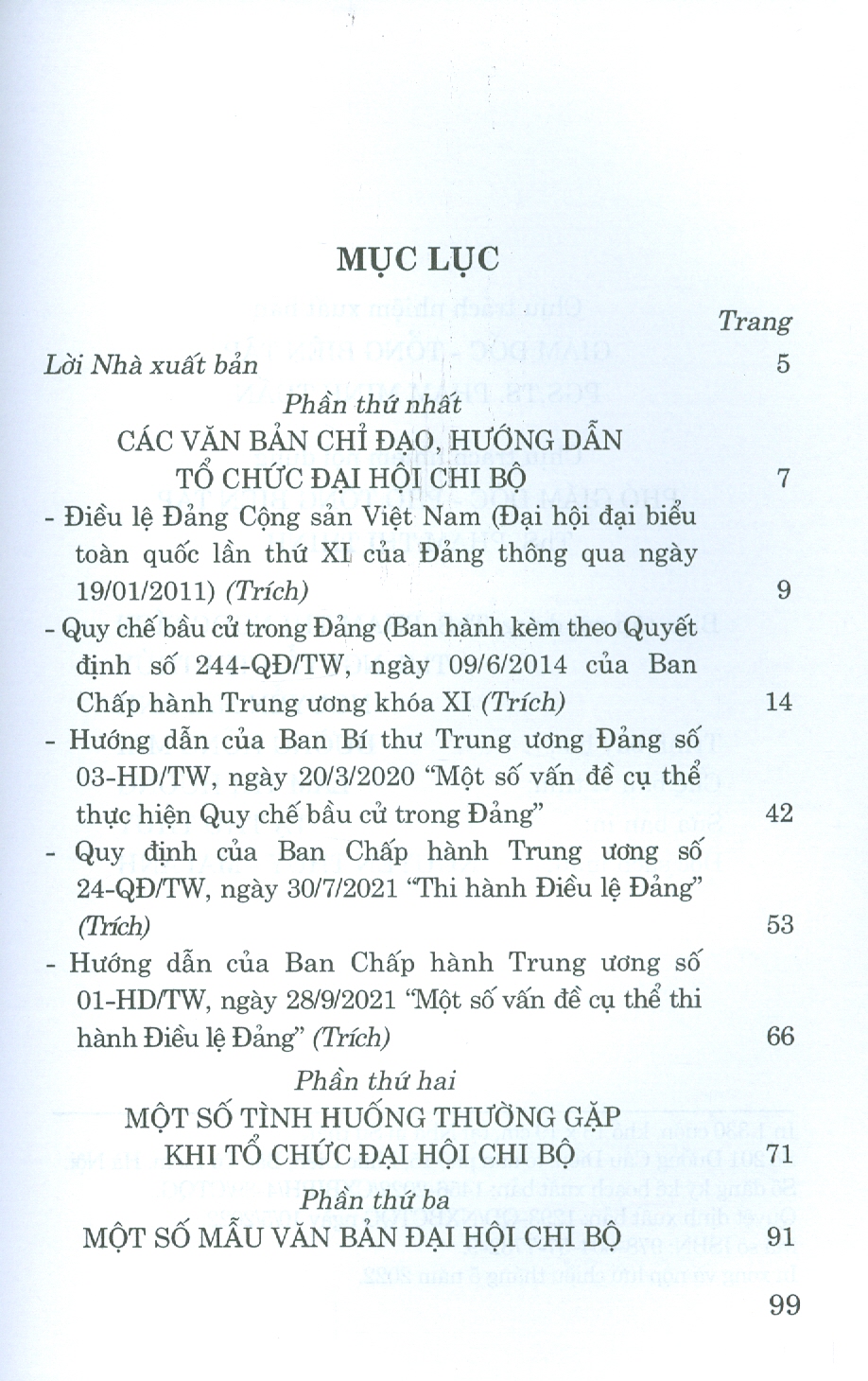 Tài Liệu Hướng Dẫn Đại Hội Chi Bộ Nhiệm Kỳ 2022 - 2025