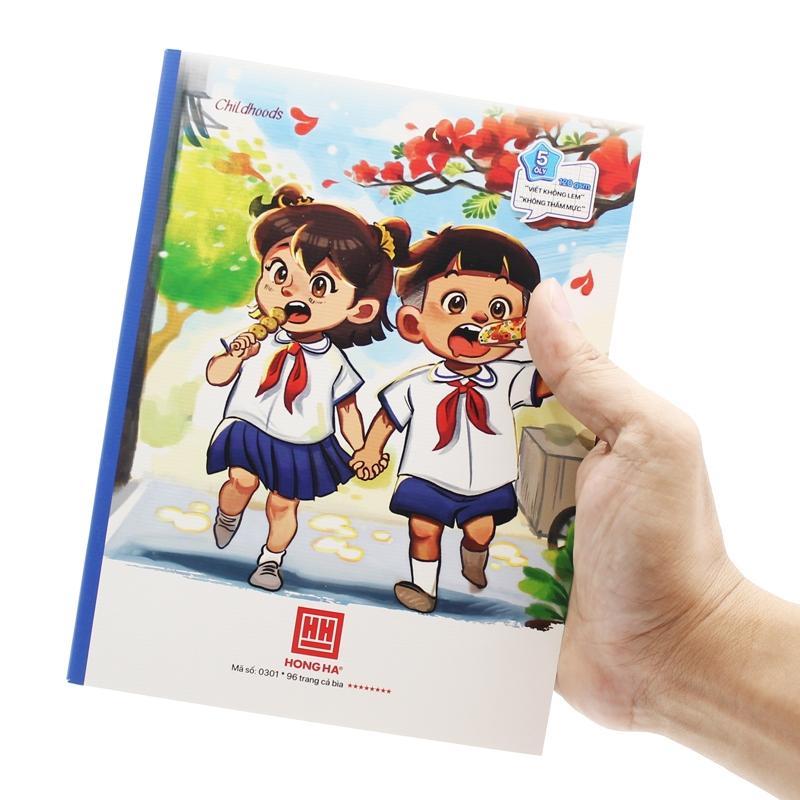 Vở 5 Ô Ly 96 Trang 120gsm Class Childhood - Hồng Hà 0301 (Mẫu Màu Giao Ngẫu Nhiên)