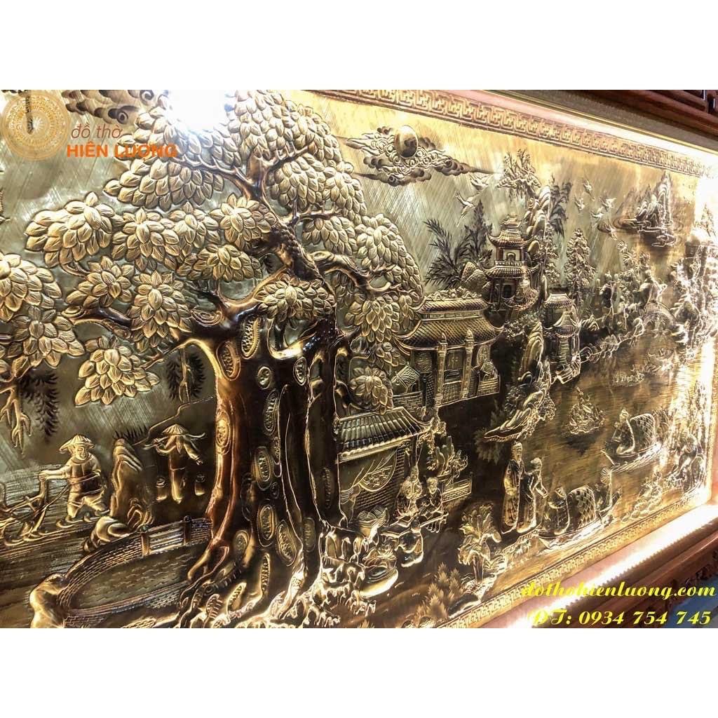 Tranh Đồng "Cội Nguồn Quê Hương"