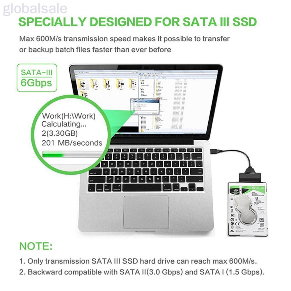 Dây Cáp Chuyển Đổi Ổ Cứng Hdd Sata 3 Sang Usb Ssd 2.5 Inch Với 22 chấu Usb 2.0