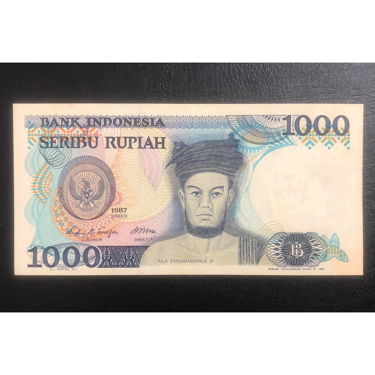 Tiền xưa thế giới sưu tầm 1000 rupiah Indonesia 1987 - Tiền mới keng 100% - Tặng túi nilon bảo quản