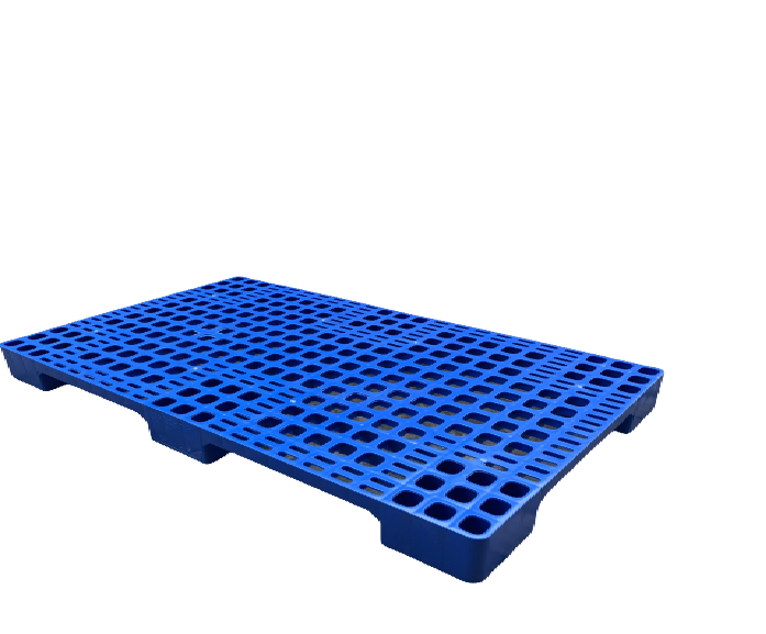 Pallet Nhựa Khôi Việt 1000x600x100 màu xanh loại 1.