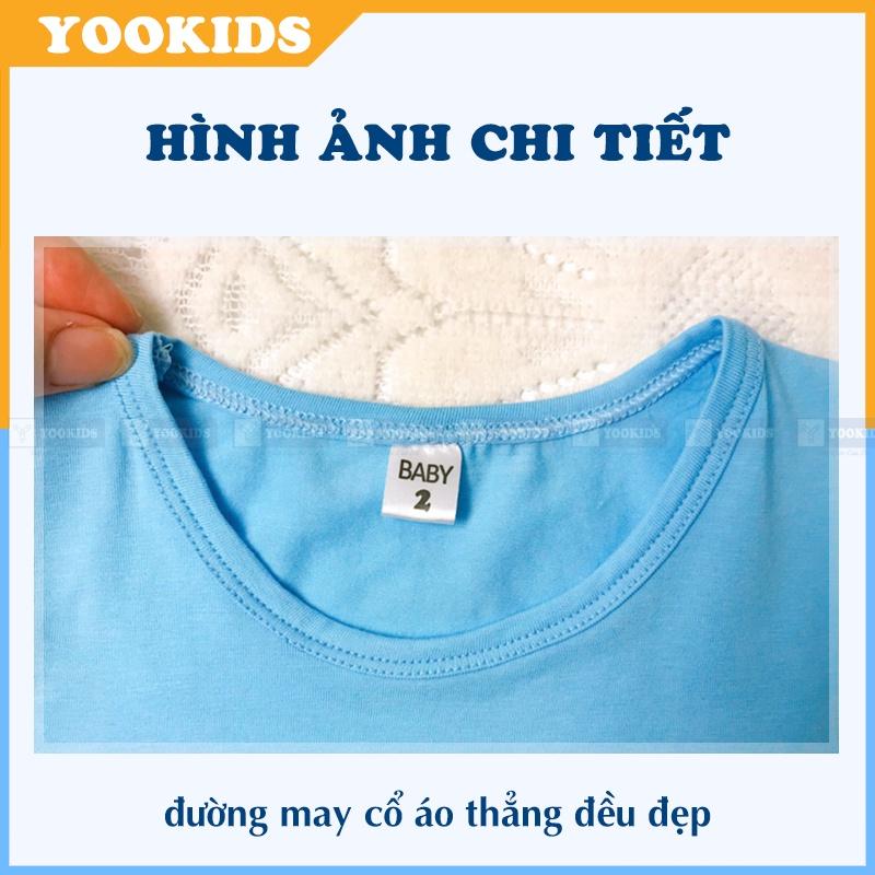 Áo ba lỗ bé trai YOOKIDS chất cotton co giãn 4 chiều &amp; thấm hút mồ hôi tốt _ Áo ba lỗ cho bé trai 12345 tuổi