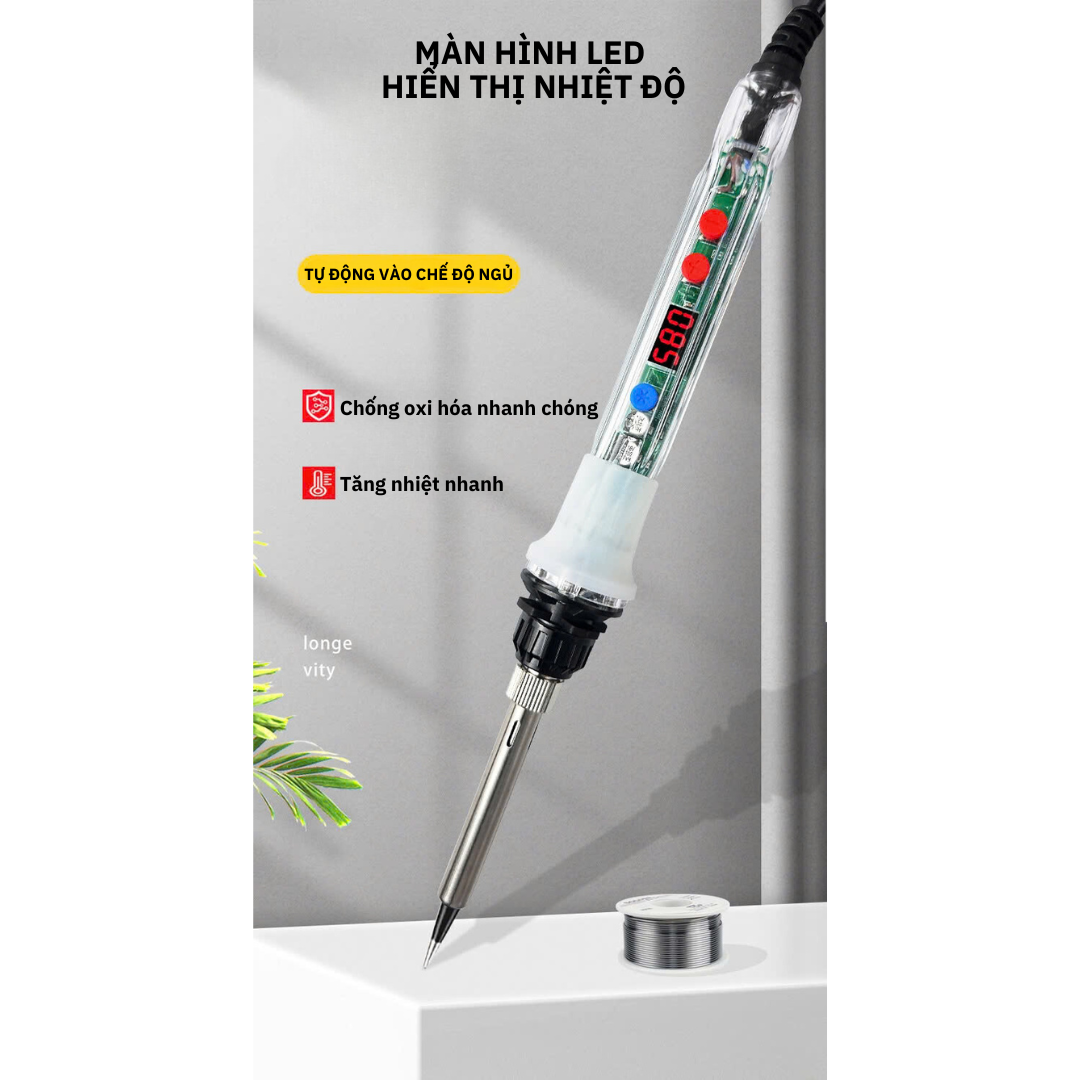 Mỏ Hàn Điều Chỉnh Nhiệt Độ 936DR-L 80W Có Màn Hình LCD - Hàng Nhập Khẩu