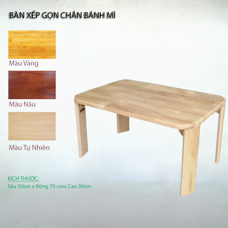 Bàn xếp gọn chân bánh mì