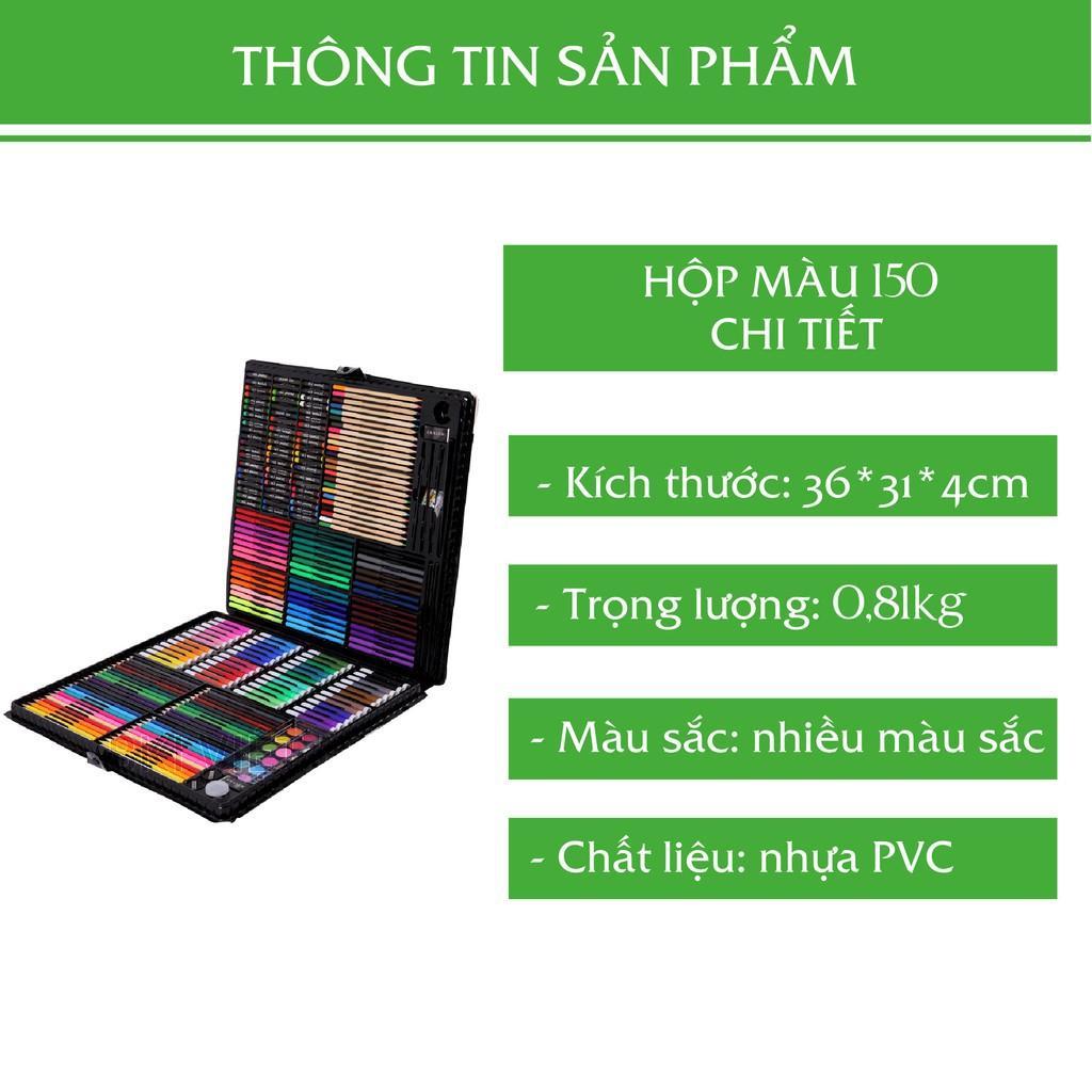 Hộp Bút Màu 150 Chi Tiết Cho Bé, Bộ Màu Vẽ Đa Năng 150 Món Giá Rẻ Cho Bé - Giao Hàng Toàn Quốc