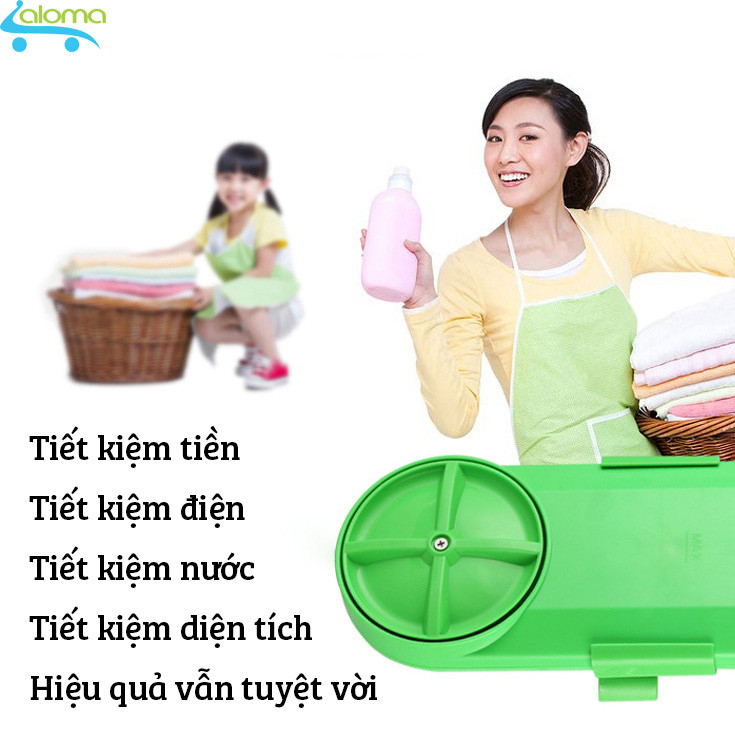 Máy giặt mini tại xô DEKE GT-16AC tiết kiệm điện cho sinh viên và em bé có hẹn giờ và đảo chiều gia dụng ALOMA