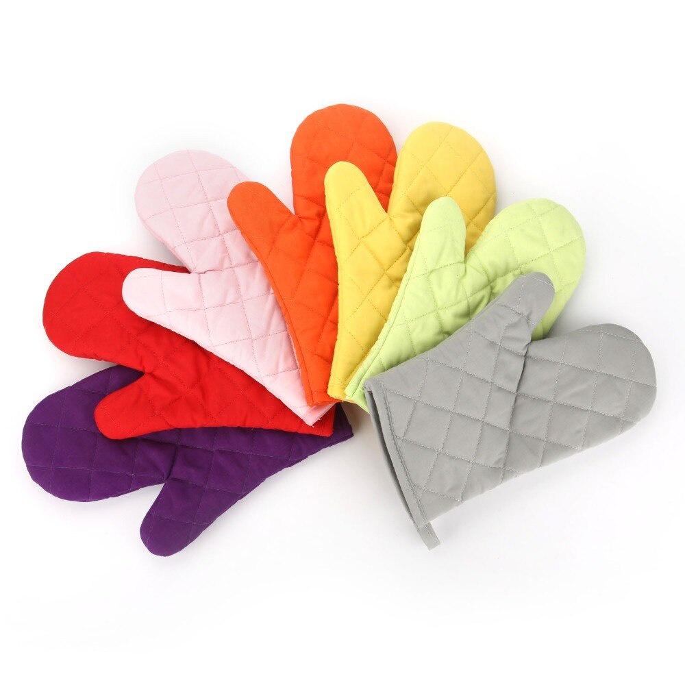 2pcs/set Kichen Microwave Oven Gloves Baking Oven Special Heat Insulation Anti - ironing High Temperature Resistant Gloves