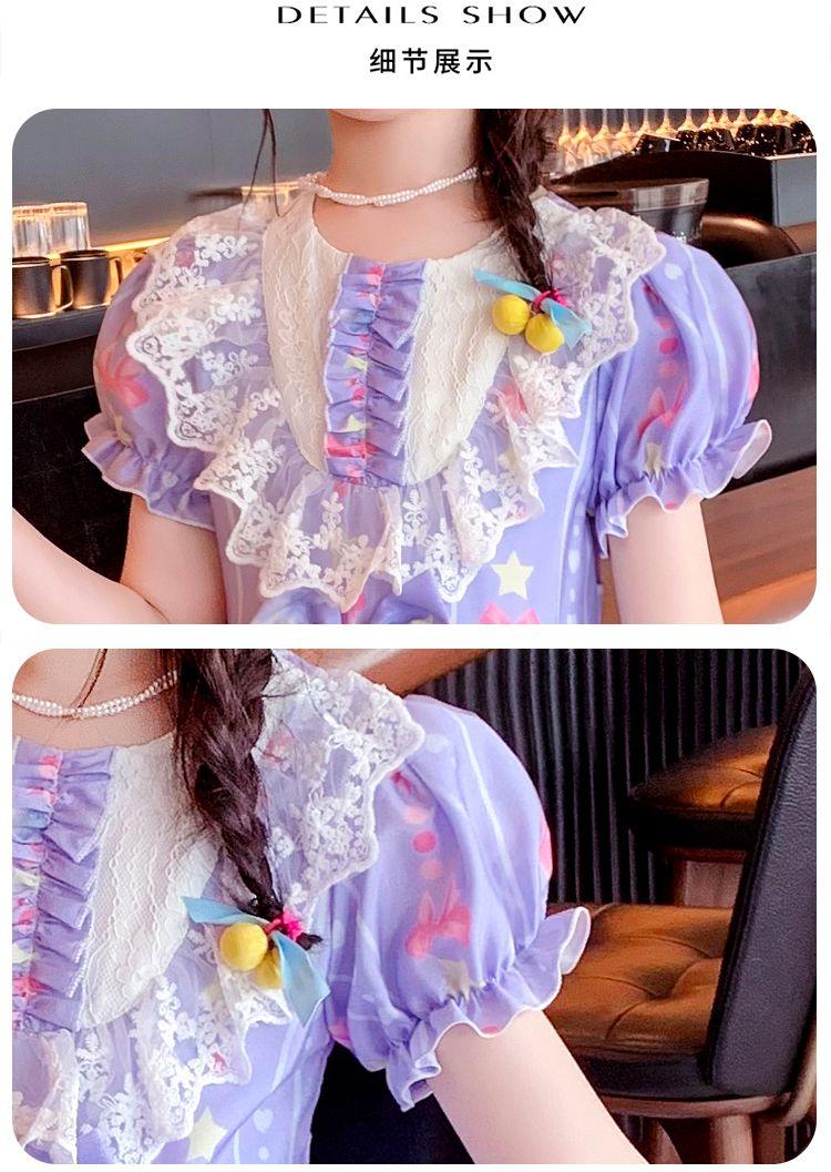 SHUANGYAN Đầm bé gái 2022 Váy mùa hè Lolita Váy mùa thu Cô gái nhỏ Váy công chúa Váy trẻ em Lolita