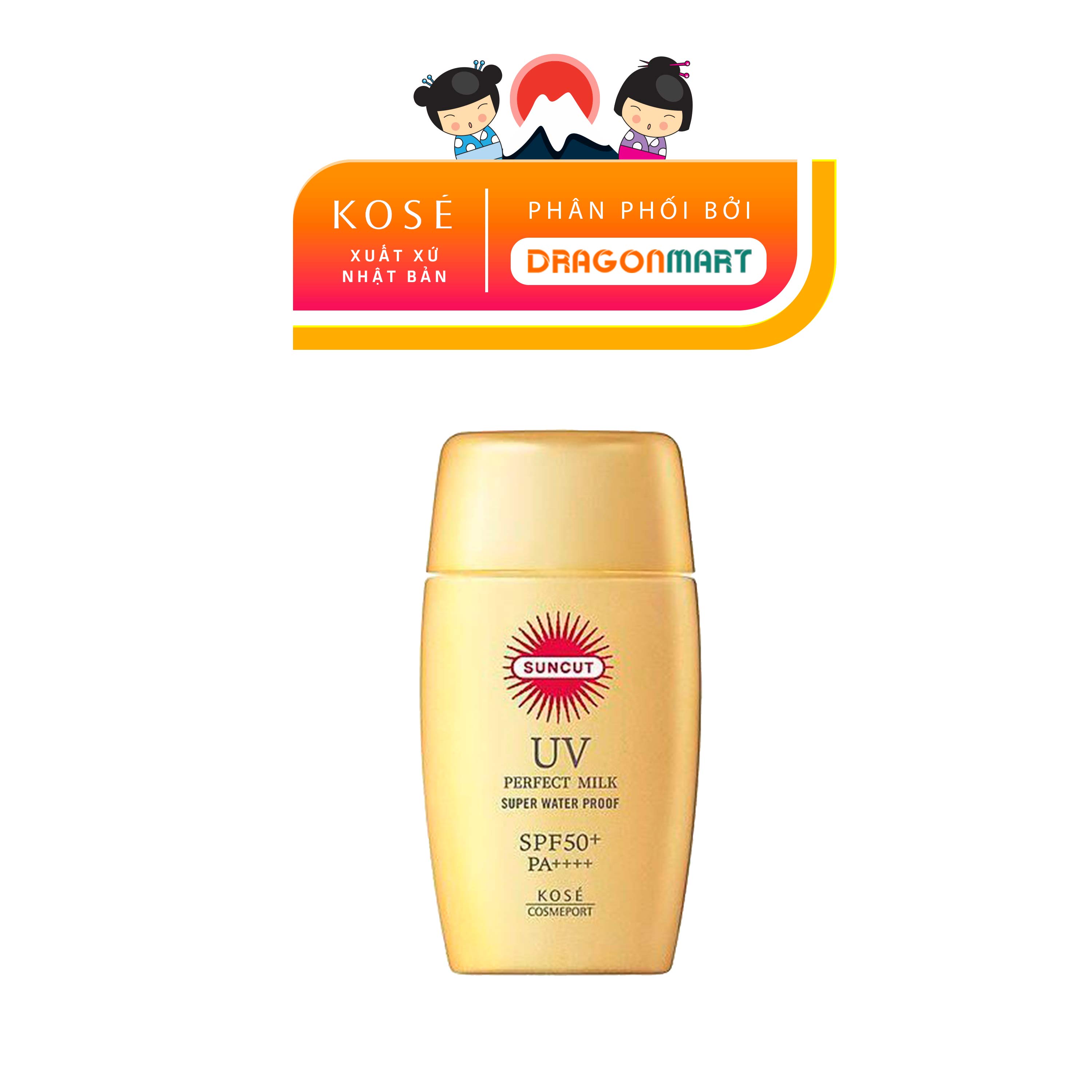 [NHẬT BẢN] Chống Nắng Dạng Sữa Kosé Cosmeport Suncut Milk Super Water Proof 60g