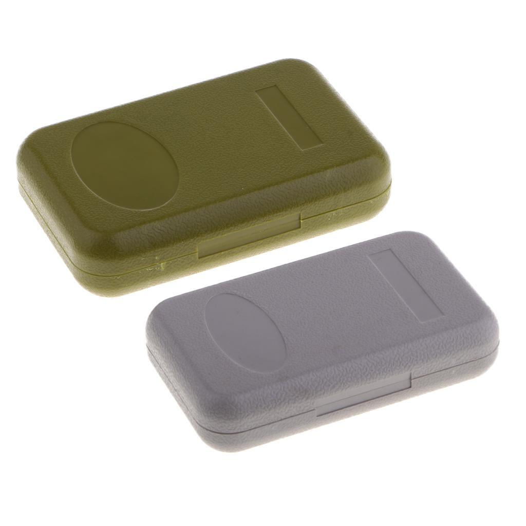 2PCS Dual Sides Fly Box Fishing  Boxes Easy-grip Foam Insert Case