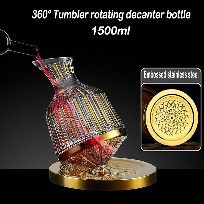 Decanter xoay 360 độ - bình đựng rót rượu vang cao cấp