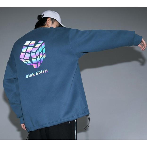 Sweater rubik phản quang 7 màu - ẢNH THẬT