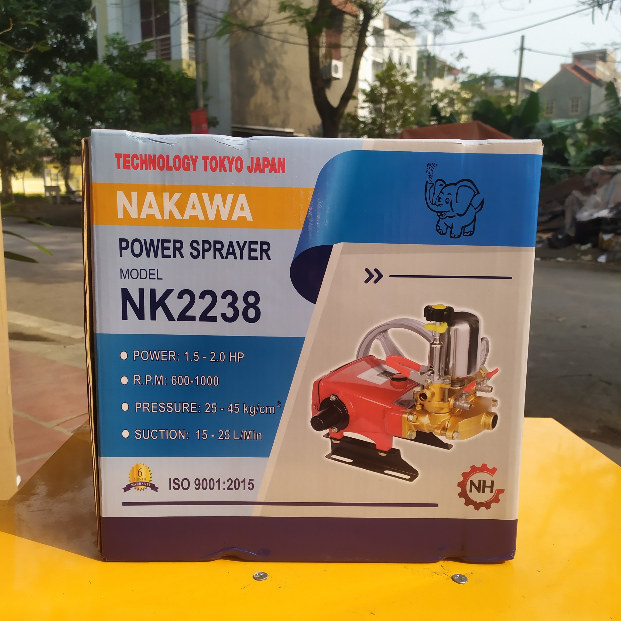 Đầu Phun Xịt Áp Lực 1.5HP Nakawa NK-2238