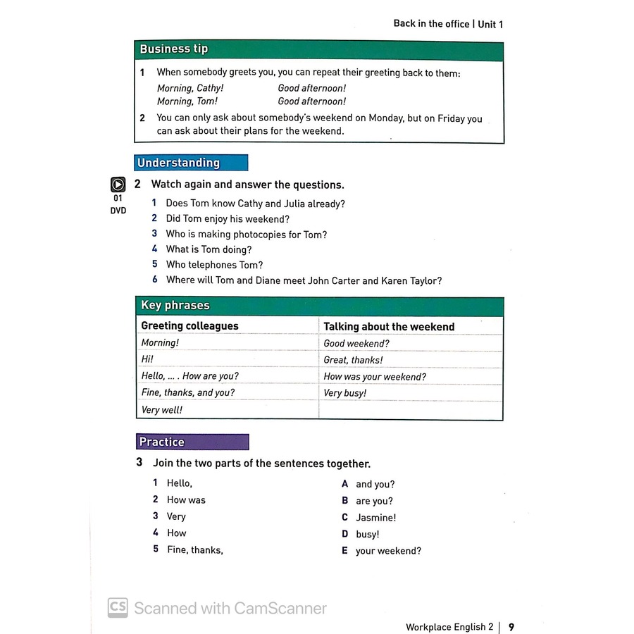 Sách Collins English For Work - Workplace English 2