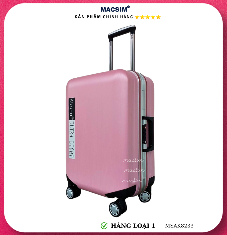 Vali cao cấp Macsim Aksen hàng loại 1 MSAK8233 cỡ  24inch