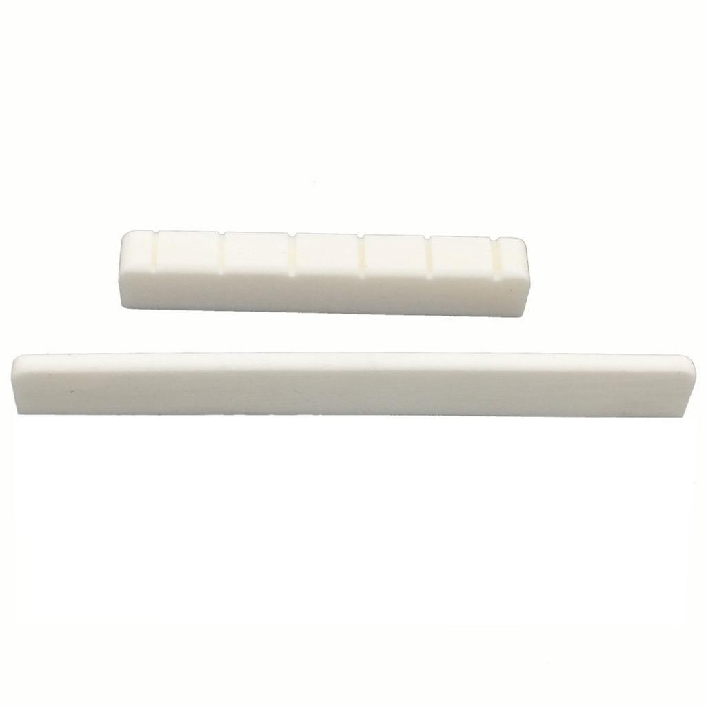 Rosewood Bridge Bone Slotted Saddle Nut for Guitar Instrument Accs