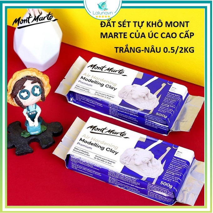 Set Dụng Cụ Đất Sét Khô Tự Nhiên Mont Marte - Tặng Kèm Hướng Dẫn