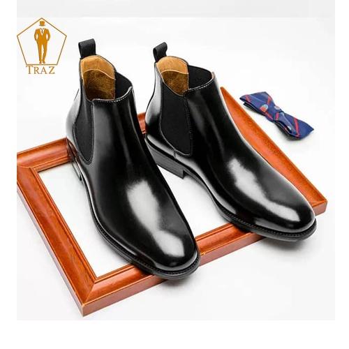 Giày boots nam TRAZ Chelsea Boots Classic đế khâu