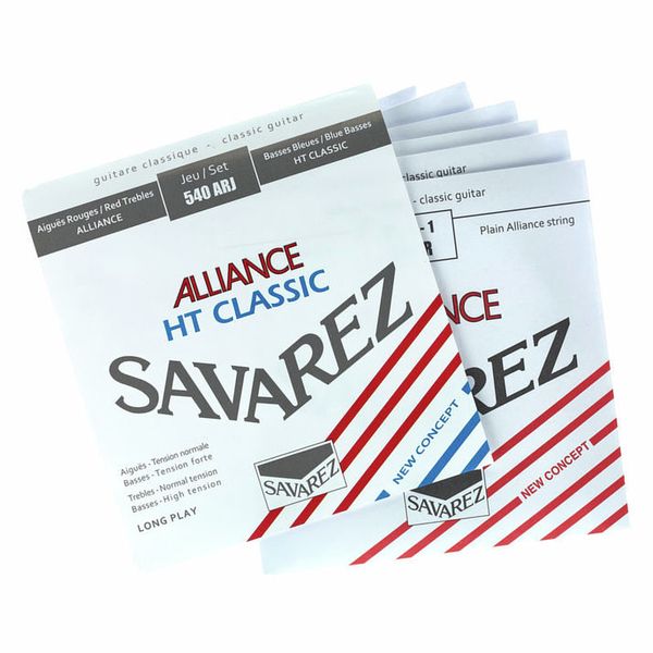 Bộ dây đàn Guitar Classic cao cấp/ Nylon Classical Guitar Strings - Savarez 540ARJ - Alliance HT Classic Mixed Tension - New Concept - Hàng chính hãng