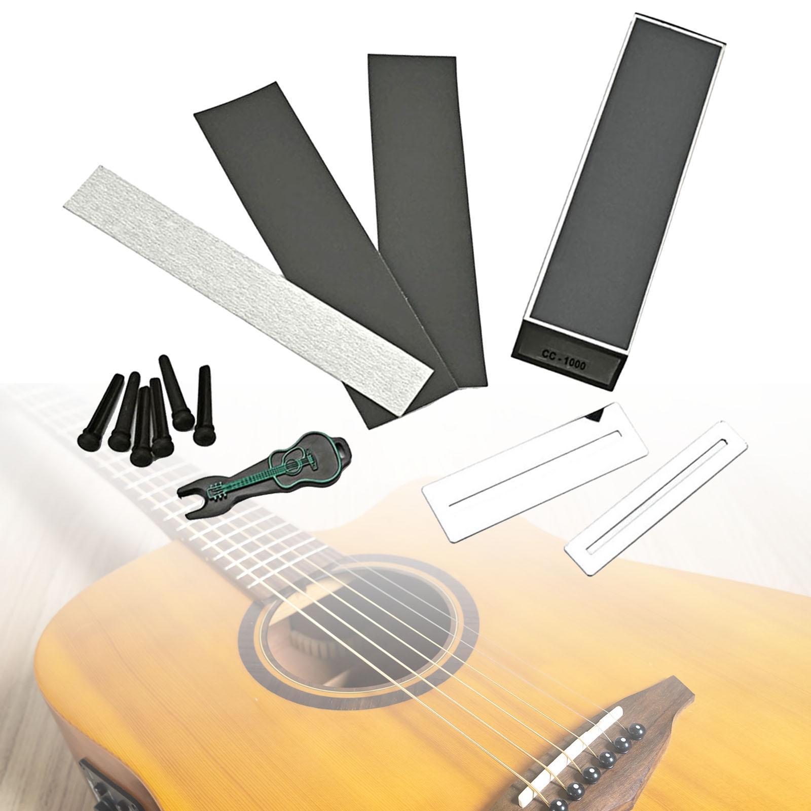 Guitar Fret Crowning Dressing File Luthier String Fret Repairing With Sleeve