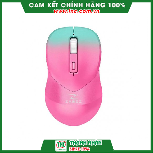 Chuột không dây RGB Silent ZADEZ M-381ZC Cam Đào-Hàng chính hãng