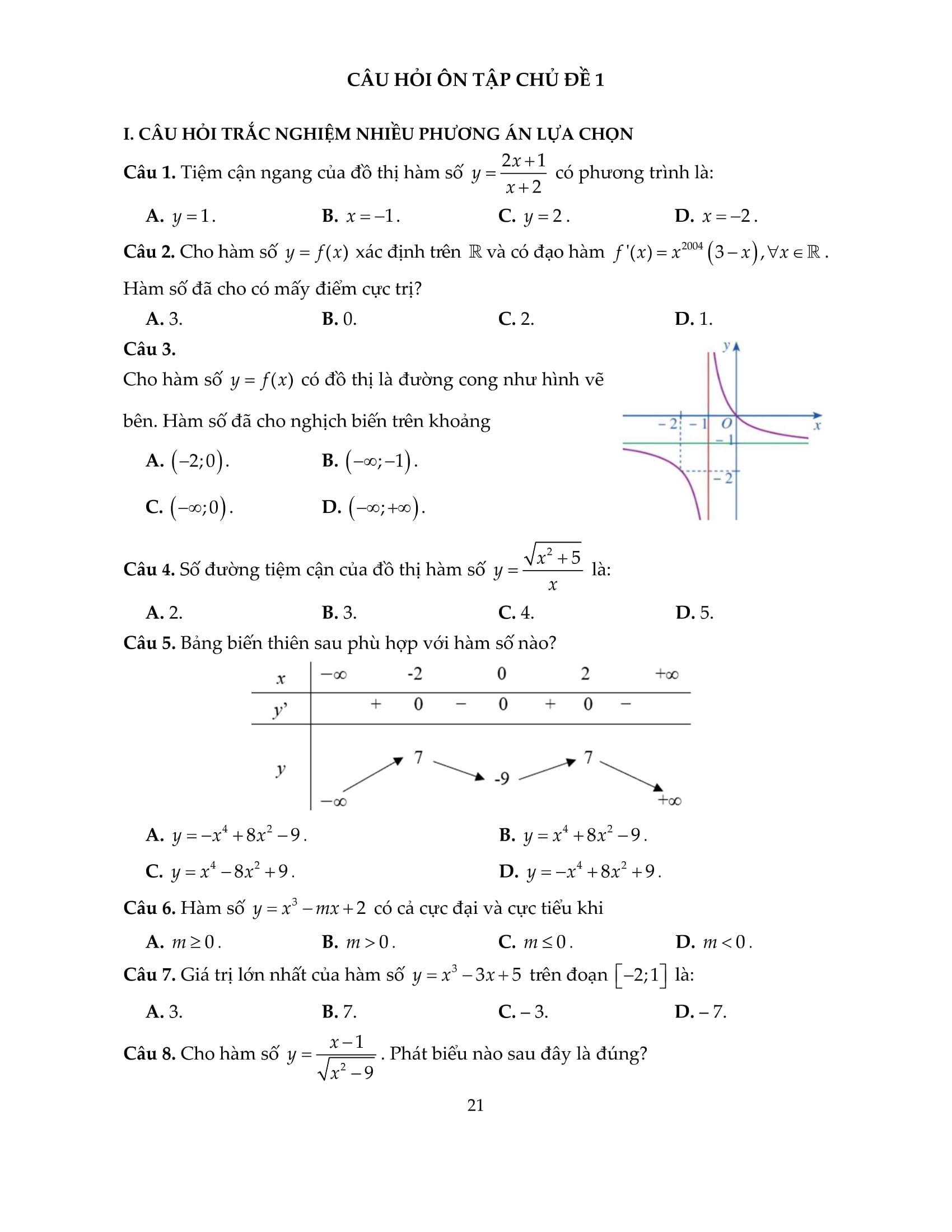 Sách - Ôn Luyện Thi Tốt Nghiệp THPT Theo Chương Trình GDPT Mới - Môn Toán