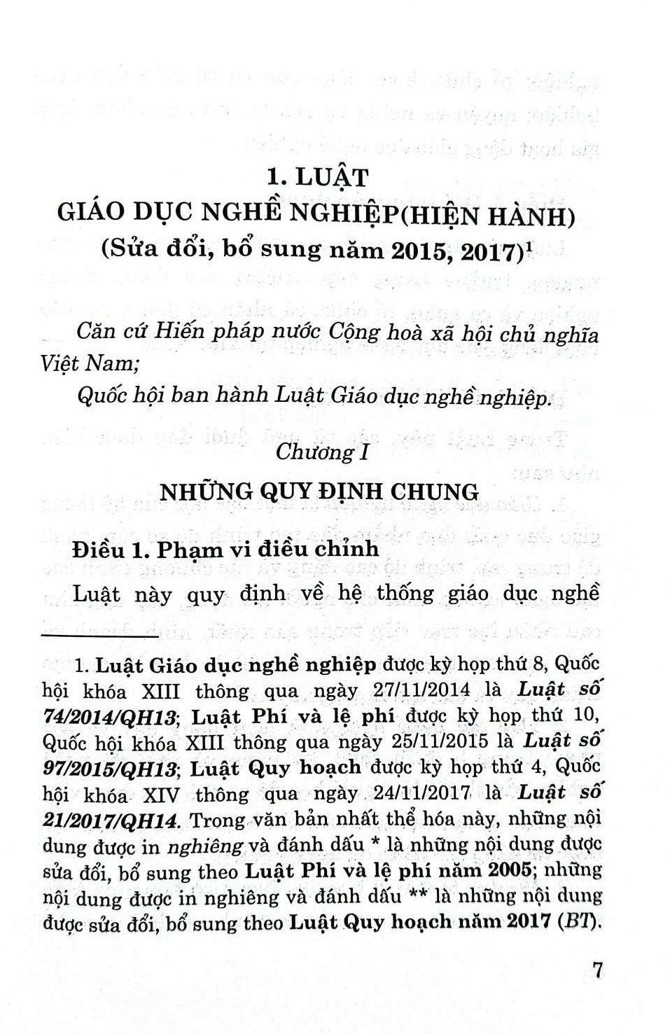 Luật giáo dục nghề nghiệp và văn bản hướng dẫn thi hành